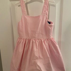Polo Pink Seersucker Dress